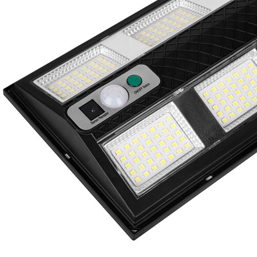 Lampa uliczna solarna Slim 500lm 6500K z czujnikiem i pilotem