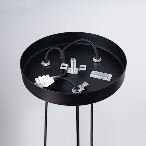 Lampa wisząca potrójna Arche okrągła 3xG9 czarna