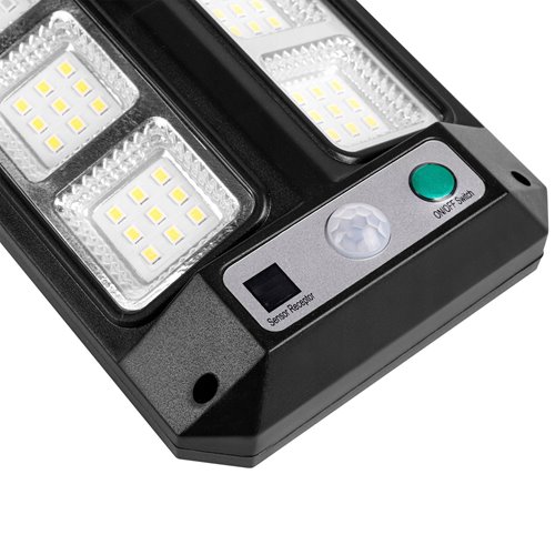 Lampa uliczna solarna Slim 300lm 6500K z czujnikiem i pilotem