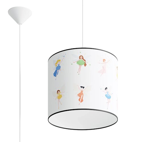 Lampa wisząca dziecięca Fairy 30 1xE27 wielokolorowa