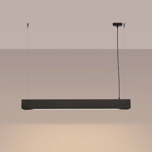 Lampa wisząca liniowa Spark 100cm 1xG13 8,5W 3000K czarna