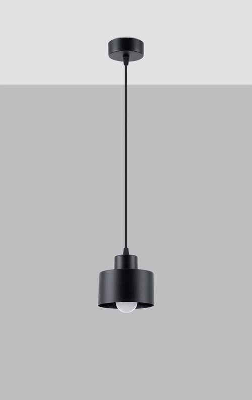 Lampa wisząca pojedyncza SAVAR 1xE27 czarna