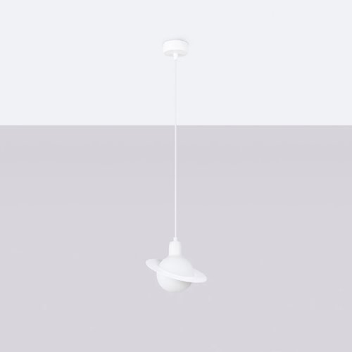 Lampa wisząca nowoczesna kula Hyperion 1xG9 biała