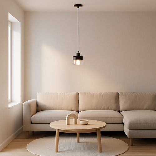 Lampa wisząca pojedyncza Snow 1xE27