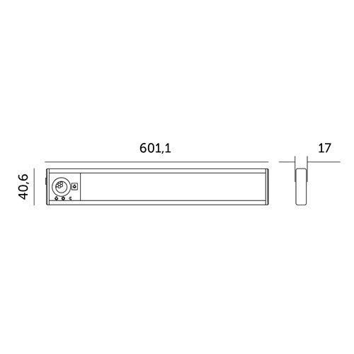 Lampka podszafkowa LED 2,2W 60cm CCT z czujnikiem ruchu