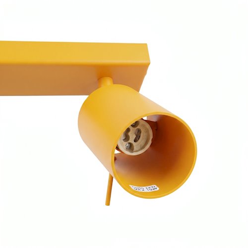 Kinkiet listwa z reflektorami Ring 6xGU10 żółty