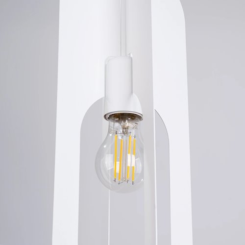 Lampa wisząca nowoczesna Nicus 1xE27 biała
