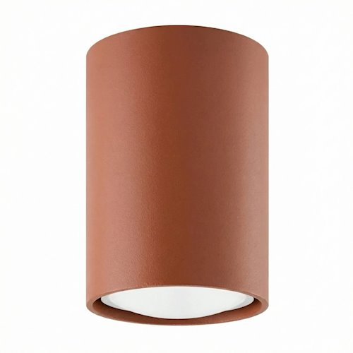 Tuba sufitowa Lagos 10 cm 1xGU10 ochra czerwona