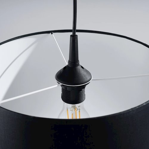 Lampa wisząca minimalistyczna Nova 30cm 1xE27 czarna