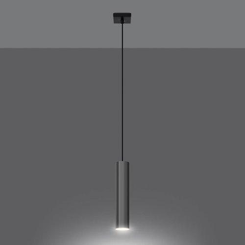 Lampa wisząca pojedyncza tuba LAGOS 1xGU10 chrom