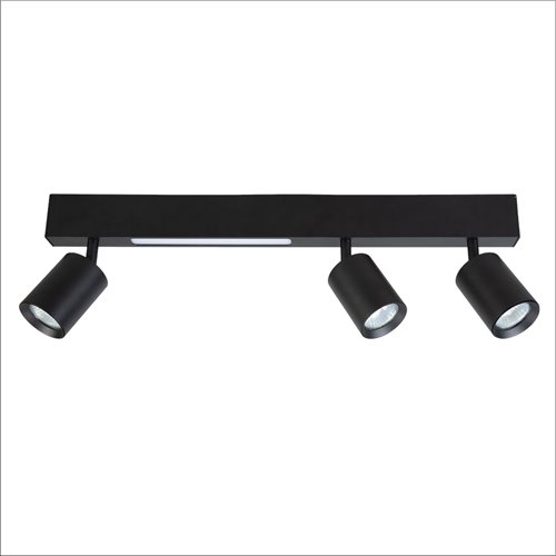 Kinkiet liniowy LED 5W + trzy reflektory GU10 - czarny