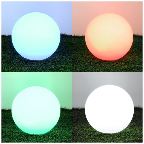 Lampa solarna Kula LED 5W 40cm RGBW z pilotem