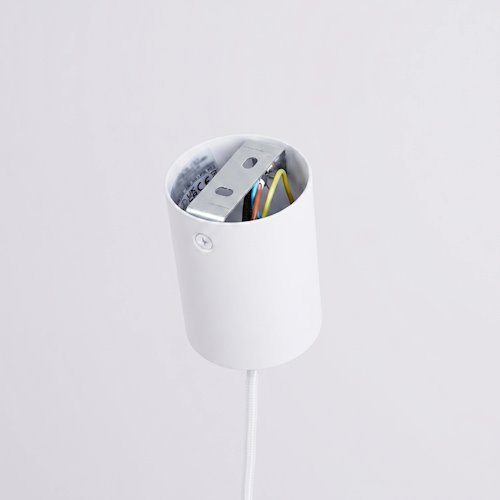 Lampa wisząca stożkowy klosz Nox 40cm 1xE27 biała