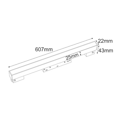 Lampa magnetyczna Milky Osram 5Y 20W 60cm Switch CCT