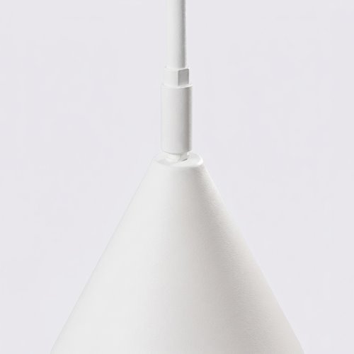 Lampa podłogowa ze stożkowym kloszem Nox 1xE14 biała