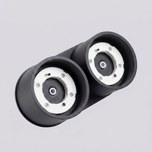 Lampa sufitowa podwójna tuba Modo 2xGx53 czarna