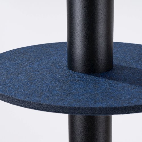 Lampa wisząca filcowa Pelta 1xGU10 czarno-granatowa
