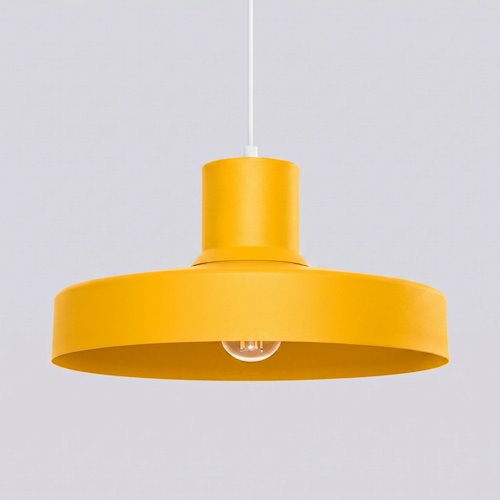 Lampa wisząca klasyczna Bilo 1xE27 żółta