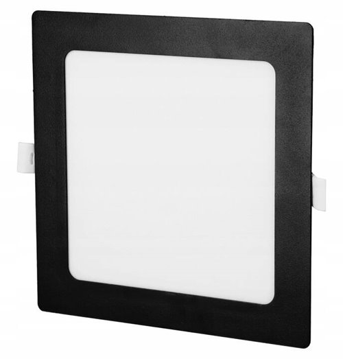 Panel LED 6W czarny wpuszczany kwadrat Black 6000K