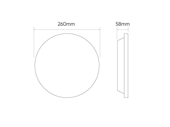 Plafon LED okrągły Lite 12W 960lm IP44 4000K