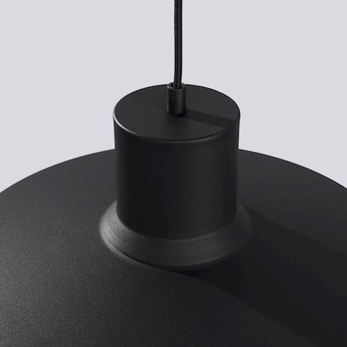Lampa wisząca klasyczna Bilo 1xE27 czarna