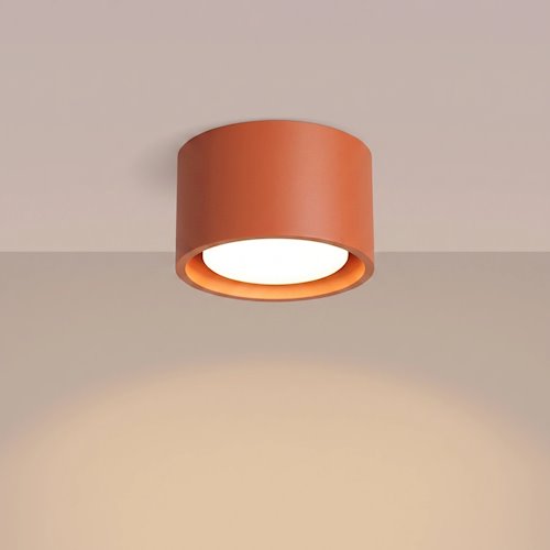 Lampa sufitowa tuba Modo 1xGx53 ochra czerwona