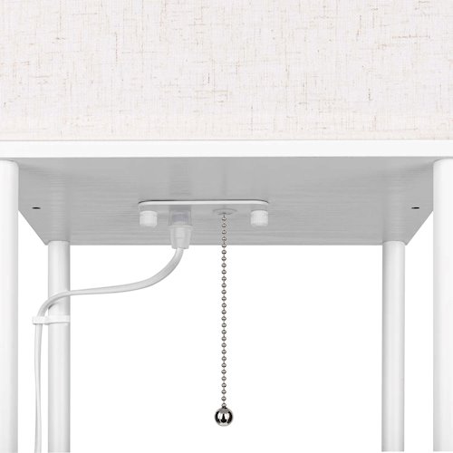 Lampa stojąca Square 1xE27 160cm biała