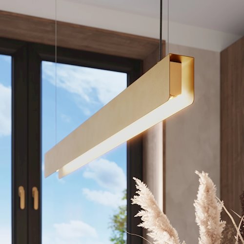 Lampa wisząca liniowa Spark 100cm 1xG13 8,5W 3000K złota