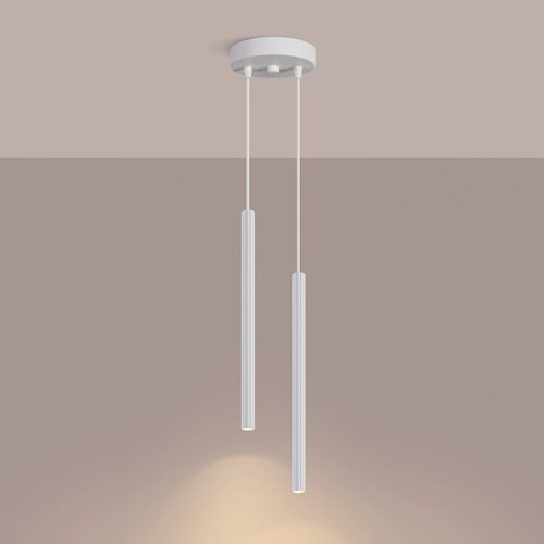 Lampa wisząca podwójna Arche 2xG9 okrągła biała