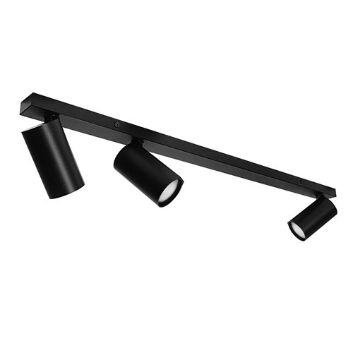Lampa natynkowa 75cm z reflektorami SpotLine 2+1 GU10 czarna