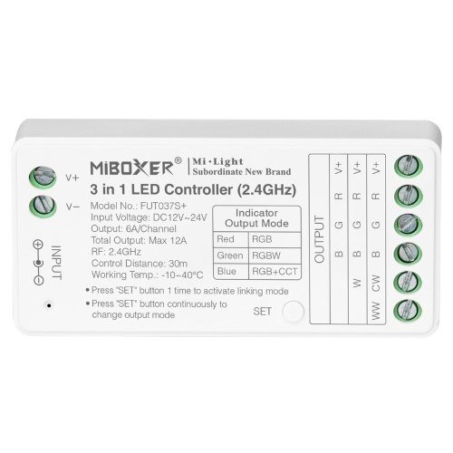 Mi-Light FUT037S+ sterownik LED 3w1 RGB+CCT 12V-24V 12A