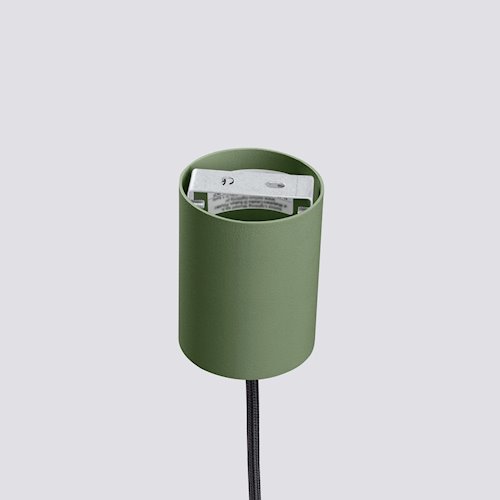 Lampa wisząca loftowa Estria 1xE14 beżowa/zielona oliwka