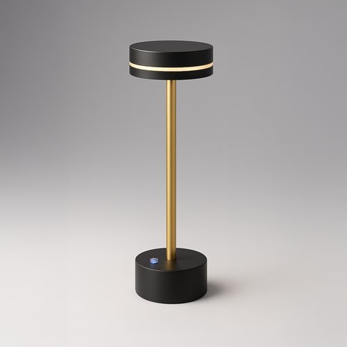 Lampka nocna LED z akumulatorem Sam 5W czarno-złota