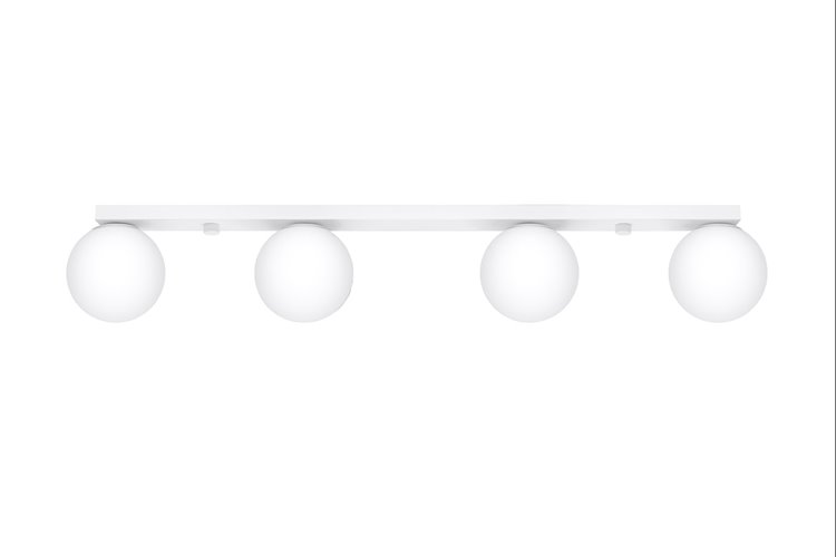 Lampa sufitowa mleczne kule YOLI 4xG9 biała