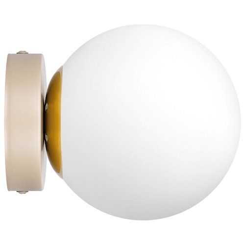 Lampa sufitowa mleczna kula Bali 15cm 1xE27 beżowa