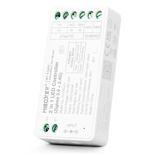 Mi-Light FUT035Z+ sterownik LED Zigbee 2w1 Mono/CCT 12V-24V 12A