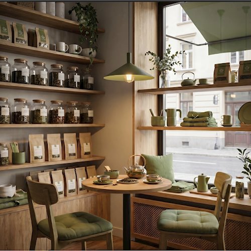 Lampa wisząca stożkowy klosz Nox 40cm 1xE27 zielona oliwka