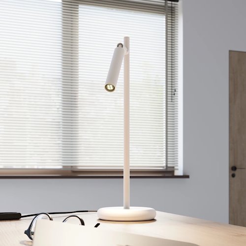 Lampa biurkowa Pastelo 1xG9 biała