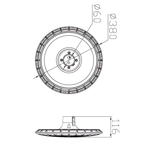 Lampa parkowa LED Altero 60W 5155lm 4000K