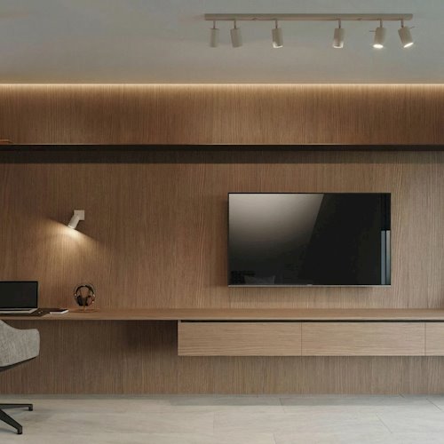 Kinkiet listwa z reflektorami Ring 2xGU10 taupe