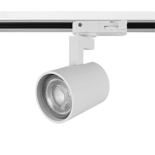 Czarny system szynowy 2m z 4 regulowanymi reflektorami GU10