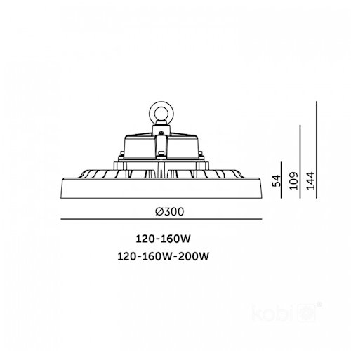Lampa LED High Bay RIO PRO 120-160W 160 lm/W 3CCT