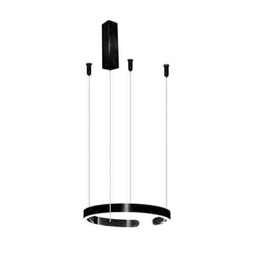 Lampa wisząca LED okrąg Elegance Czarna 34W z pilotem