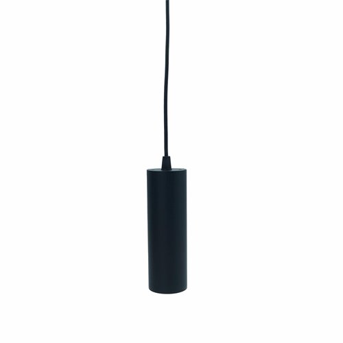 Lampa wisząca Tuba 1xGU10 Circus Slim 17cm czarna