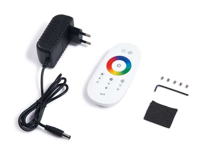 Lampa podłogowa LED z pilotem RGB+CCT 140cm 9W czarna