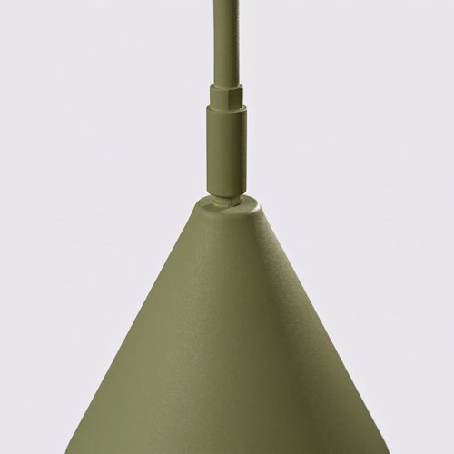 Lampa podłogowa ze stożkowym kloszem Nox 1xE14 zielona oliwka