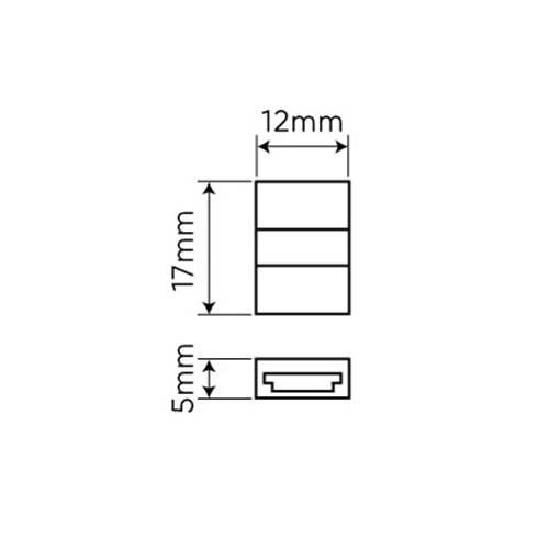 Złączka zaciskowa do taśmy LED COB RGB 10mm