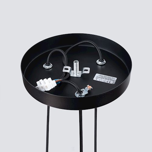 Lampa wisząca potrójna Bliss 3xG9 okrągła czarna