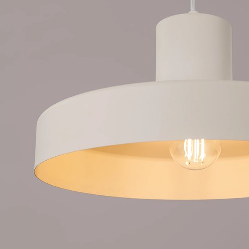 Lampa wisząca klasyczna Bilo 1xE27 beżowa