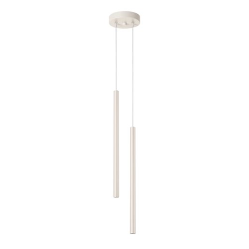 Lampa wisząca podwójna Pastelo 2xG9 okrągła beżowa